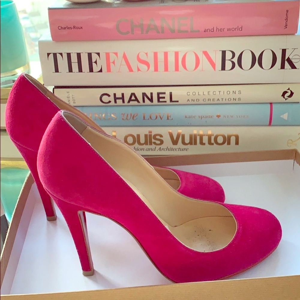 Authentic Christian Louboutin suede Ron Ron pumps